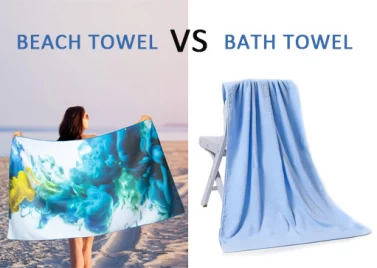 La différence entre les serviettes de plage et les serviettes de bain